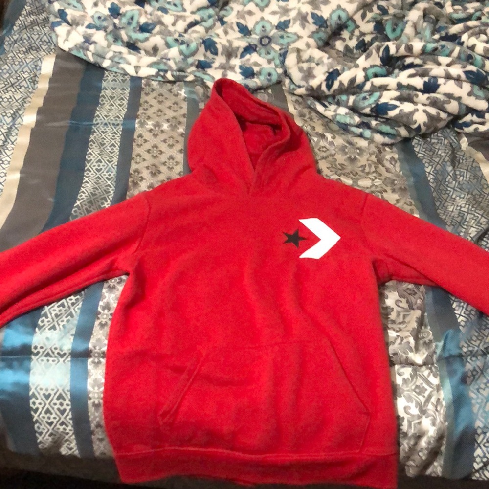 red converse nice jacket